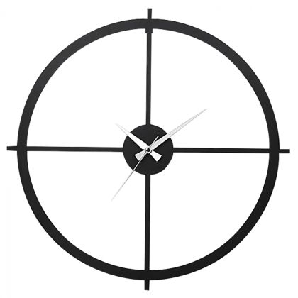 WALL CLOCKS METALLIC BLACK HM7450 Φ50 cm