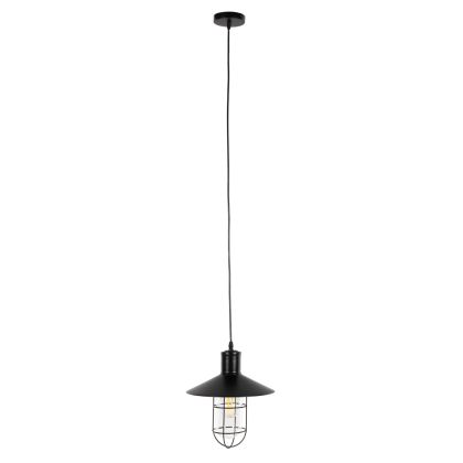 ПАНЕЛЕН ЛАМПА HM4119 ЧЕРЕН МЕТАЛ-СТЪКЛО Φ26x125Hcm.