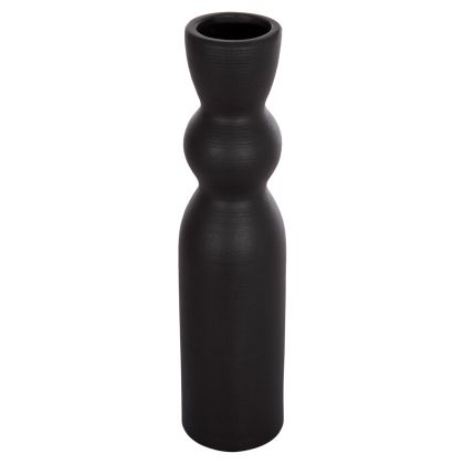 CERAMIC TABLE DECOR SCEPTER HM4614.02 MATTE BLACK Φ8.5x35Hcm.