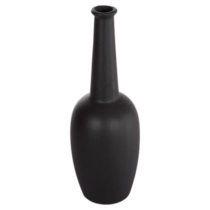 CERAMIC TABLE DECOR ELENDIL HM4592.02 BLACK MATTE Φ10x30Hcm.