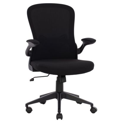 Office Chair HM1178.01, black mesh fabric, black frame, 60x56x105