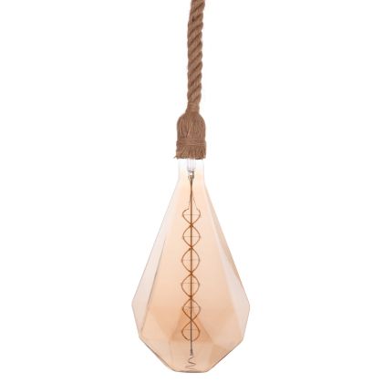 CEILING PENDANT LAMP WITH LIGHT BULB HM11933--ROPE 1M LONG AND 2cm THICK-E27 SOCKET