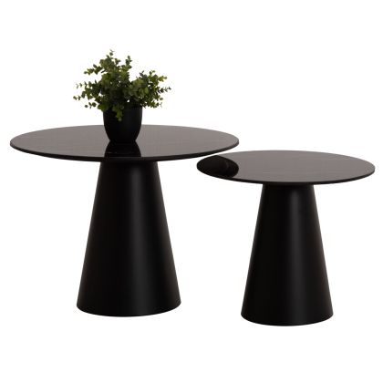 ХОЛНИ МАСИ 2БР. DIEN HM9926 МЕТАЛНИ ОСНОВИ И КЕРАМИЧЕН ПЛОТ-ЧЕРНИ Φ56&Φ43 см.