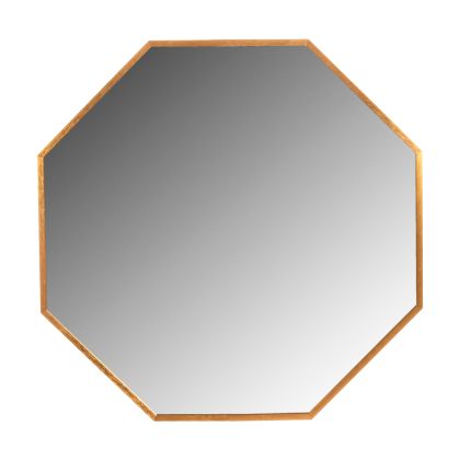 WALL MIRROR SERIES ARCHER HM4499.30 OCTAGON ALUMINUM FRAME IN GOLDEN Φ74cm.