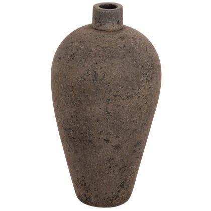 ДЕКОРАТИВНА ПОДОВА ВАЗА ZATI HM7929 ТЕРАКОТА В СИВ ЦВЯТ Φ32x60Hcm.