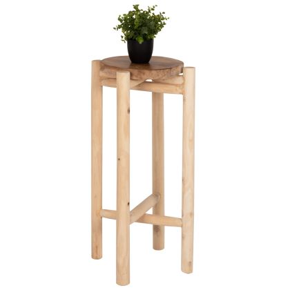 ПОСТАНТ ЗА ЦВЕТЯ HM7935 ТИКОВО ДЪРВО В ЕСТЕСТВЕН ЦВЯТ Φ30x75,5Hcm.