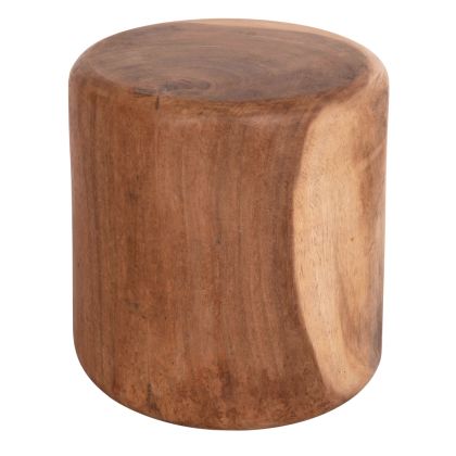 ROUND STOOL TOBI HM9791.11 SOLID SUAR WOOD--NATURAL COLOR Φ39x42Hcm.