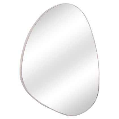 WALL MIRROR IRREGU HM4487.05 MDF FRAME IN WHITE MARBLE COLORING 60x80Hcm.