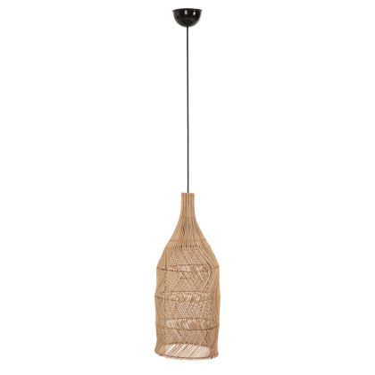 CEILING PENDANT LAMP ΗΜ7887 NATURAL RATTAN IN NATURAL COLOR Φ28x163,5Hcm.