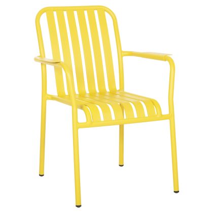 ALUMINUM ARMCHAIR RACHEL HM6088.06 YELLOW 63x58x85Hcm.