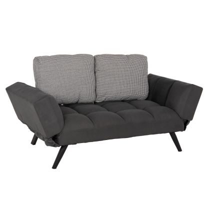 Диван 3 места HM3169.01 СИВ с възглавници 165-190x75x89Η cm