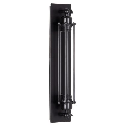 WALL SCONCE 2-LIGHT BEACON HM4463 METAL IN BLACK 10x10x47Hcm.