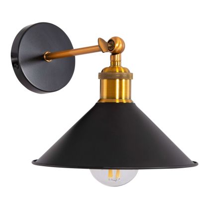 WALL SCONCE RESTON2 HM4464 METAL BASE & CAP-ALUMINUM BULB SOCKET 21x21x32Hcm.