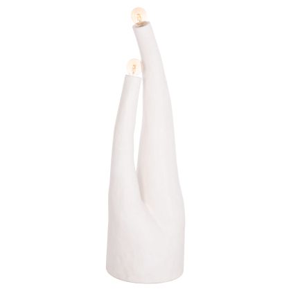 DECORATIVE FLOOR LAMP TUSKEN HM4702.02 FIBER CEMENT-WHITE 50x43x145Hcm.