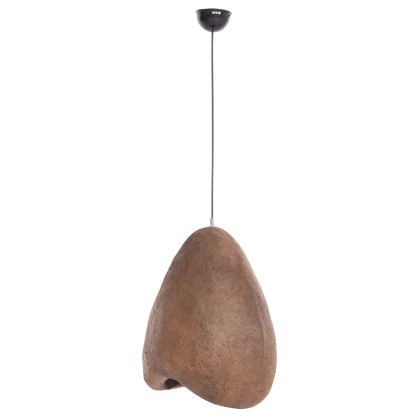 CEILING PENDANT LAMP STONE-LOOK STONER (S) FB94417 DARK BEIGE 35x27x40Hcm.