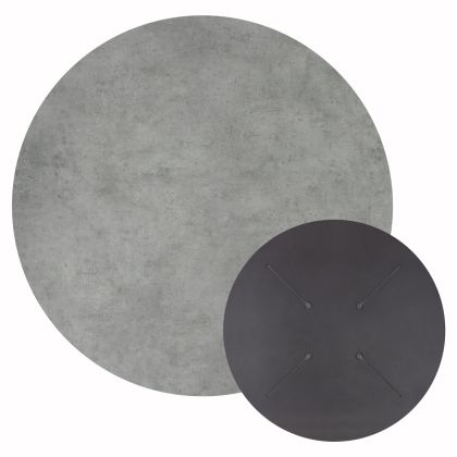 HPL TABLETOP HM5842.32 ROUND IN CEMENT Φ70cm.