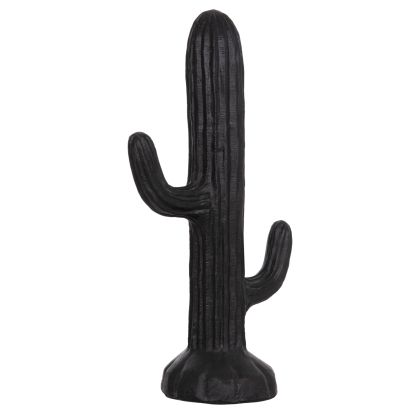 DECORATIVE FLOOR STANDING CACTUS HM4386.01L PLASTER IN BLACK 63x37x150Hcm.