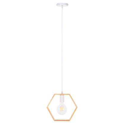 ПАНЕЛ HM4070 ДЪРВЕНА ШЕСТОКЪГЪЛНА КАПКА-БЯЛ КАБЕЛ 25,5Χ122,5H