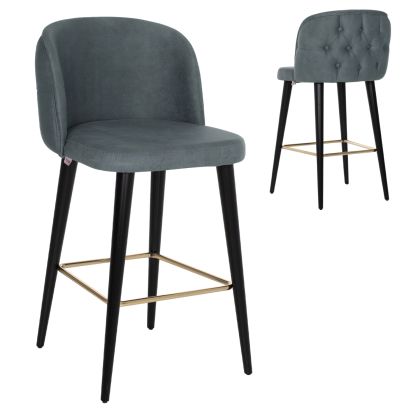 БАР СТОЛ MARCELLO PROFESSIONAL HM9280.20 ТИП НАБУК СИВО ДЪРВО 50x58x100Hсм.