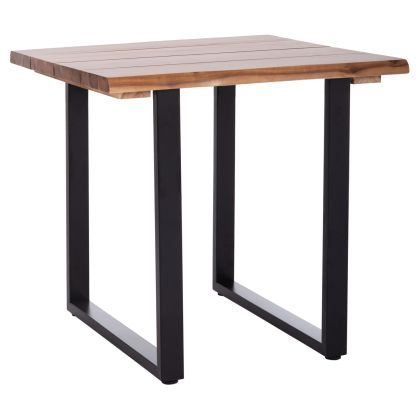 OUTDOOR DINING TABLE FRIGGO HM6294.01 ACACIA WOOD 3.5cm thck--METAL LEGS 80x80x77Hcm