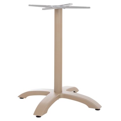ALUMINUM TABLE BASE HM460.25 CAPPUCCINO MATTE 66x66x72Hcm. CROSS 48x48cm.