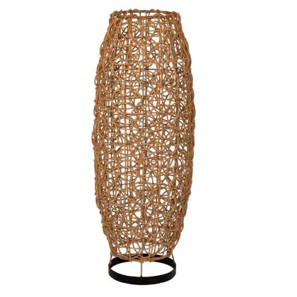 FLOOR STANDING LAMP HM7877 RATTAN IN NATURAL COLOR Φ24x62Hcm.