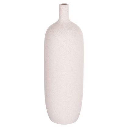 CERAMIC TABLE DECOR GALAD HM4623.01 OFF WHITE WITH CRYSTALLIZATION Φ18x57Hcm.