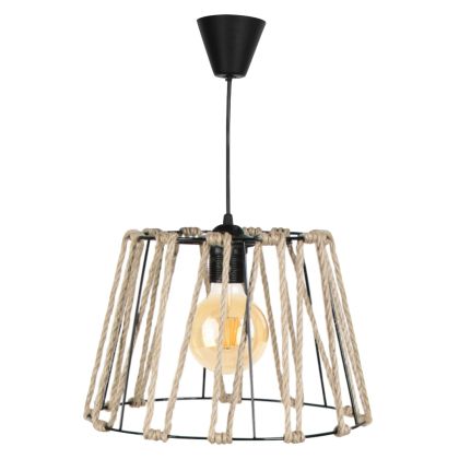 ПАНЕЛЕНА ЛАМПА HM7617.01 ЧЕРНО МЕТАЛНО ТЯЛО С ДИЗАЙН НА ВЪЖЕ