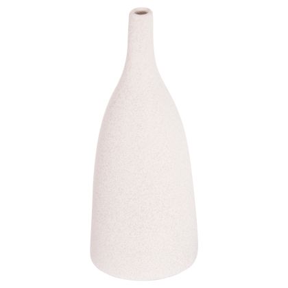 CERAMIC TABLE DECOR GALAD HM4635.01 OFF WHITE WITH CRYSTALLISATION Φ14x33,5H cm.