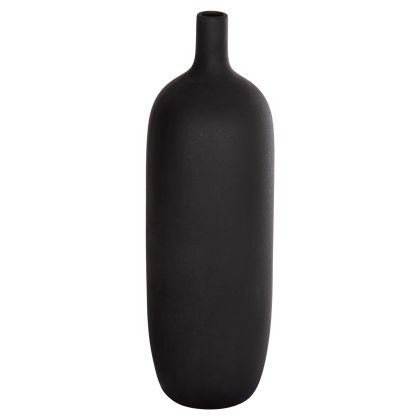 CERAMIC TABLE DECOR GALAD HM4623.02 MATTE BLACK Φ18x57Hcm.
