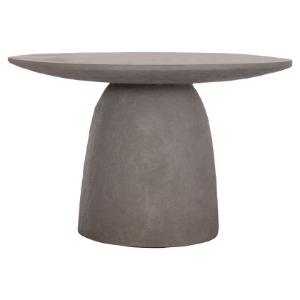 DINING TABLE ROUND SEPPO HM18154.03 FIBER CEMENT IN GREY--Φ119,5x75,5Hcm.