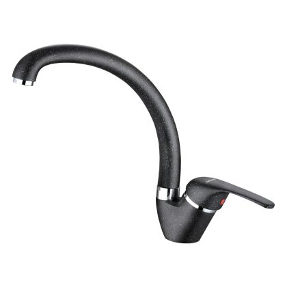 FAUCET FOR KITCHEN COUNTERTOP HM4868.03 MEDIUM HEIGHT-BLACK--25.6x14.9x24.2Hcm.