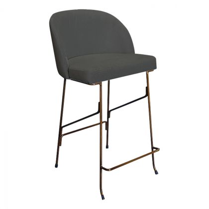 Metallic stool with back TS434