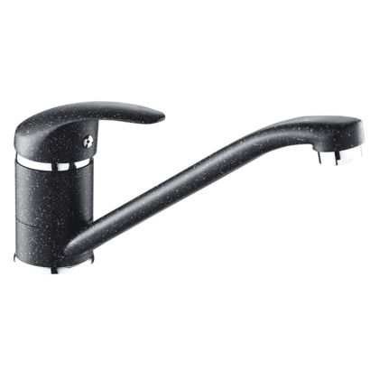 FAUCET FOR KITCHEN COUNTERTOP HM4869.03 LONG FAUCET SPOUT--BLACK GRANITE--25.1x12.2Hcm