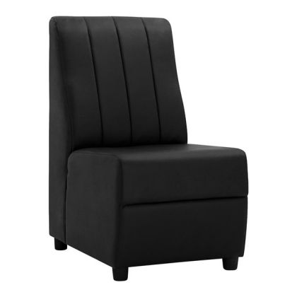 Armchair Landon HM3162.01, Black PU, 51x66x93 cm.