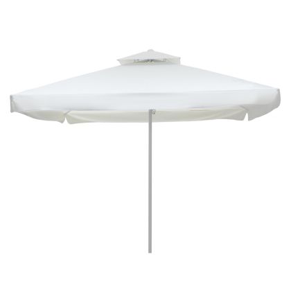 PROFESSIONAL ALUMINUM UMBRELLA HM6007.01 BEIGE-ENHANCED VENTILATION-TELESCOPIC-3.5Χ3.5Μ