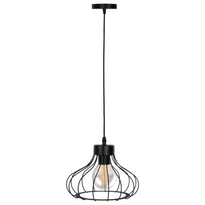 ПАНЕЛЕН ЛАМПА ΗΜ4114 ЧЕРНА МЕТАЛНА СФЕРИЧНА ЦАПКА Φ23x122Hcm.