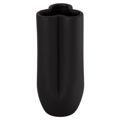 CERAMIC TABLE DECOR GLAZE HM4611.02 MATTE BLACK Φ14x34Hcm.