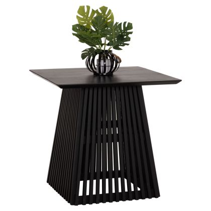 DINING TABLE SQUARE FRANTZ HM9458.02 MINDI WOOD IN BLACK 80x80x78Hcm.
