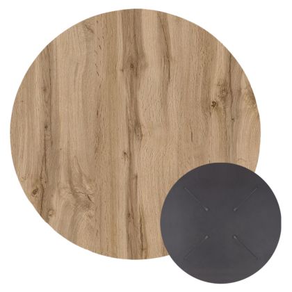 HPL TABLETOP HM5841.36 ROUND IN SONAMA OAK Φ60cm.