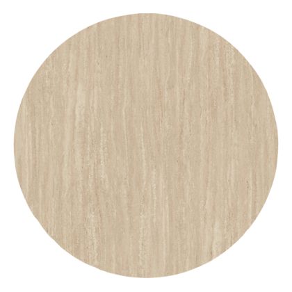 HPL TABLETOP HM6351.35 ROUND IN TRAVERTINE STONE COLOR Φ120cm.