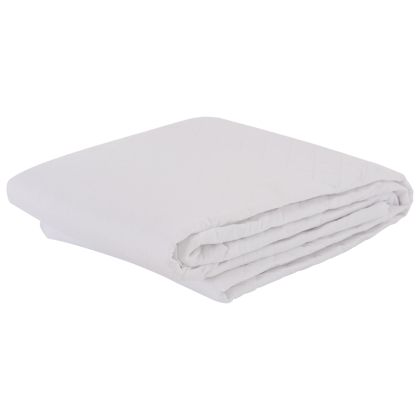 MATTRESS PAD WATERPROOF VELURA HM12174.160 MICROFIBER & PU--4 RUBBER BANDS 160x200cm.