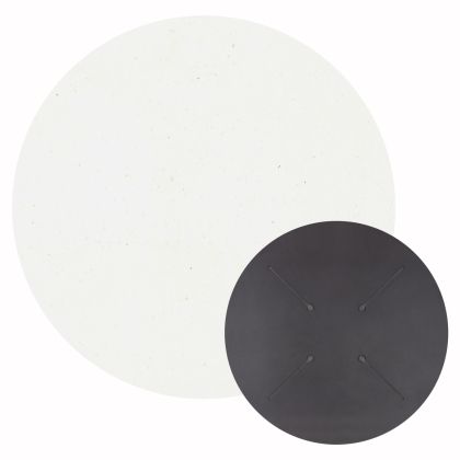 HPL TABLETOP HM5841.23 ROUND IN WHITE Φ60cm.