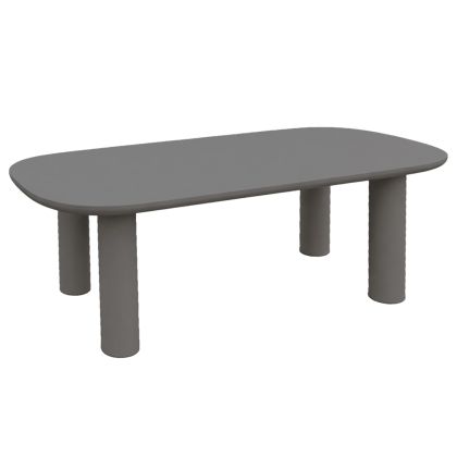 DINING TABLE KIORA HM6597.01 GREY FIBER CEMENT 200x100x75Hcm