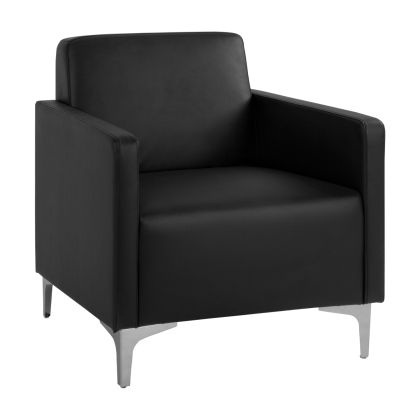 Armchair Nellie HM3159.11, black PU, 64x71x71cm