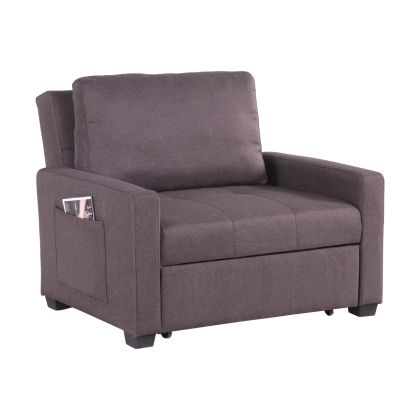 ARMCHAIR-BED KANNA HM3083.01 BROWN FABRIC 112x96x85Hcm