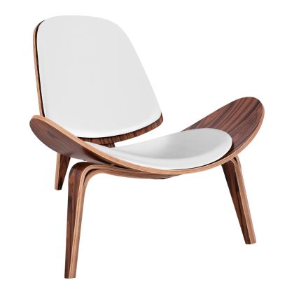 HM1128.13 кресло SUPERIOR P., черешово червена рамка, бели възглавници