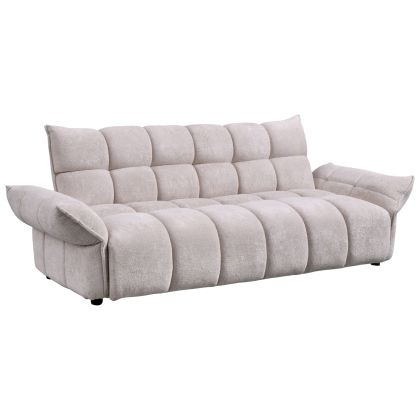SOFABED MELU HM3314.02 BEIGE FABRIC--POCKET SPRINGS SEAT 240-250x90x85Hcm.