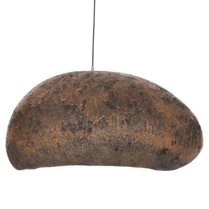 CEILING PENDANT LAMP STONE-LOOK STONER (L) HM4419.03 BROWN/GREY--73x55x40Hcm.