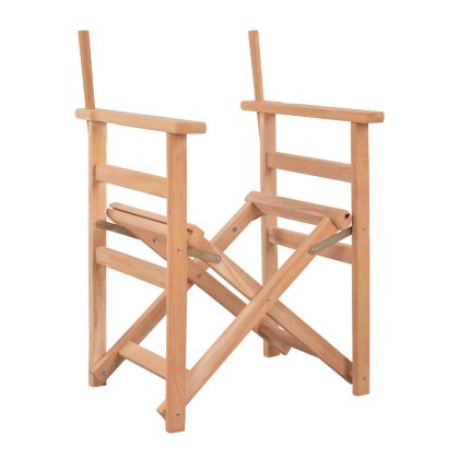 Director's Armchair Frame Natural Soaking Limnos HM5574.04 57x54x88,5 cm